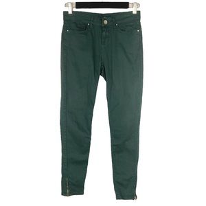 Zara Dark Green Skinny Jeans